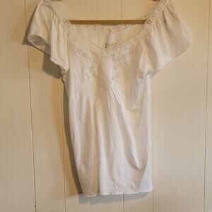 KERSH lace trim tee small